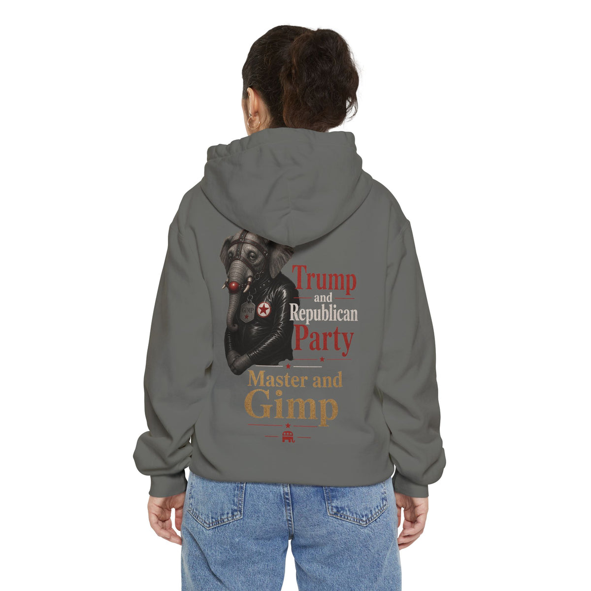 Color: Grey | Master and Gimp Garment-Dyed Hoodie