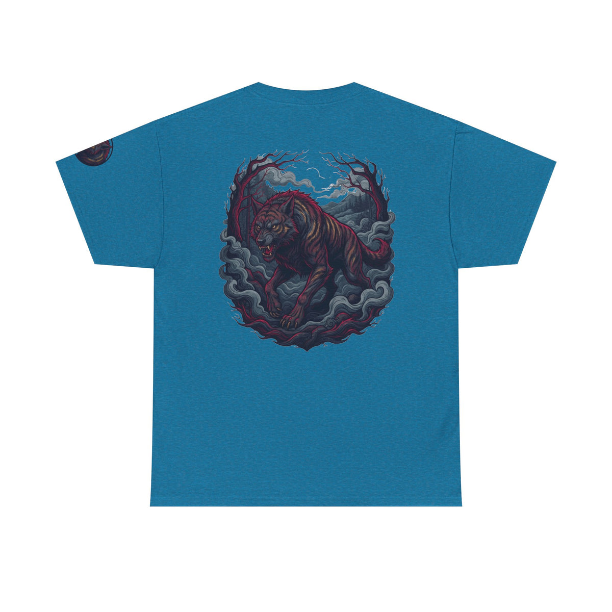 Color: Antique Sapphire | The Beast of Gévaudan (France) Premium Graphic Tee