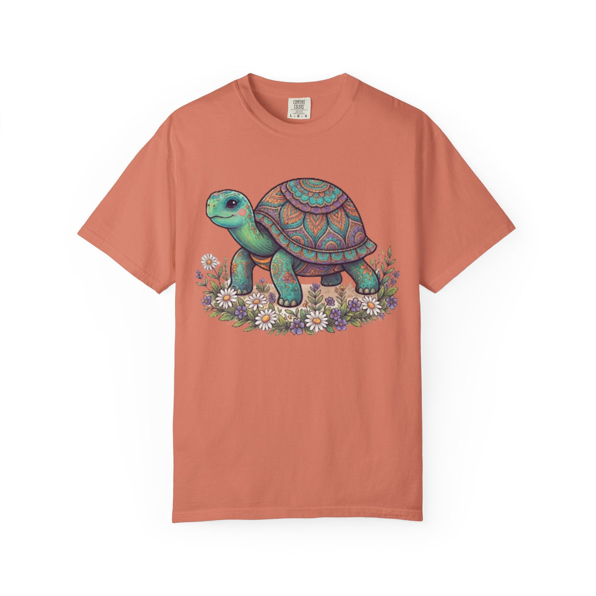 "Hippy Turtle" Unisex Garment-Dyed Tee