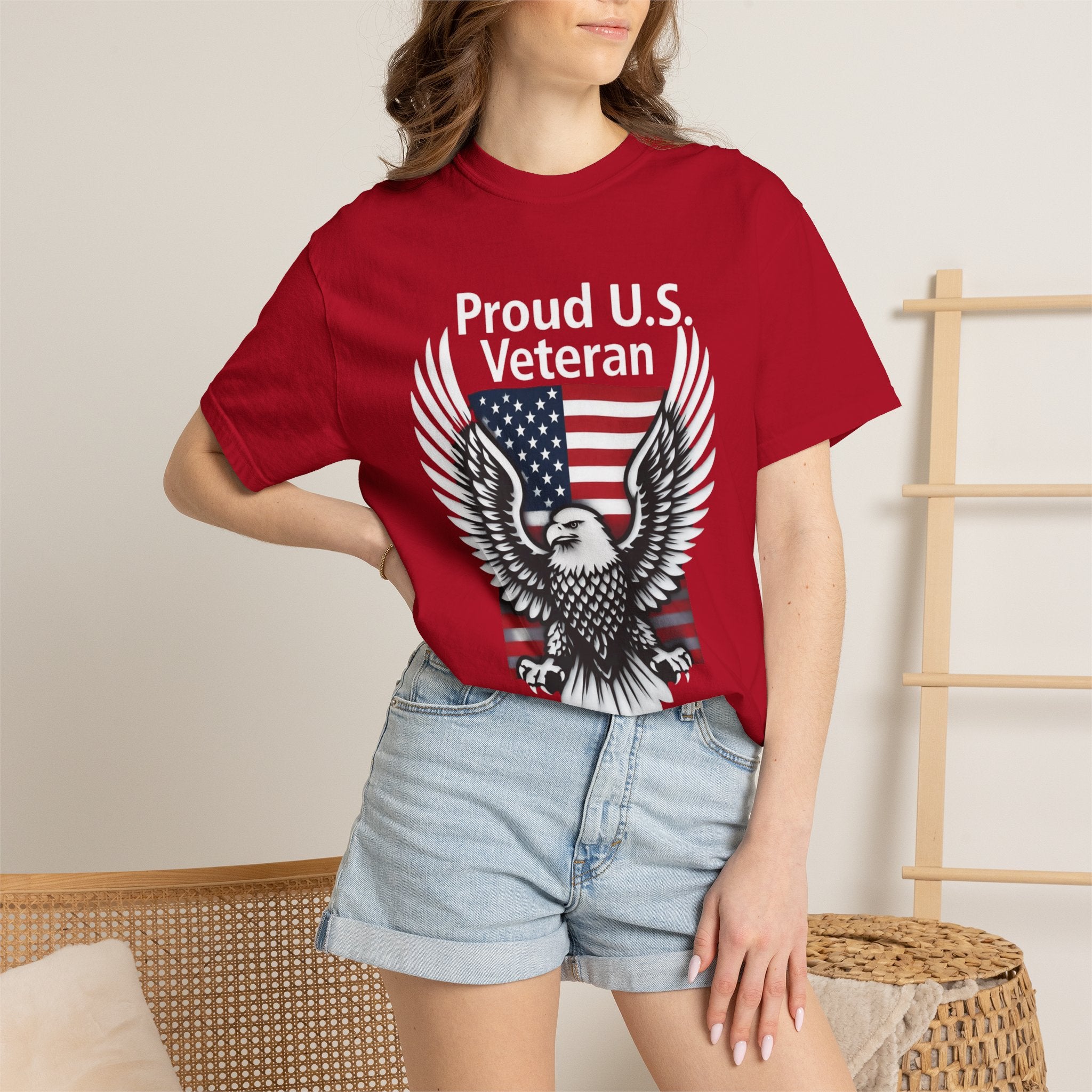 "Proud Veteran" Unisex Garment-Dyed T-shirt