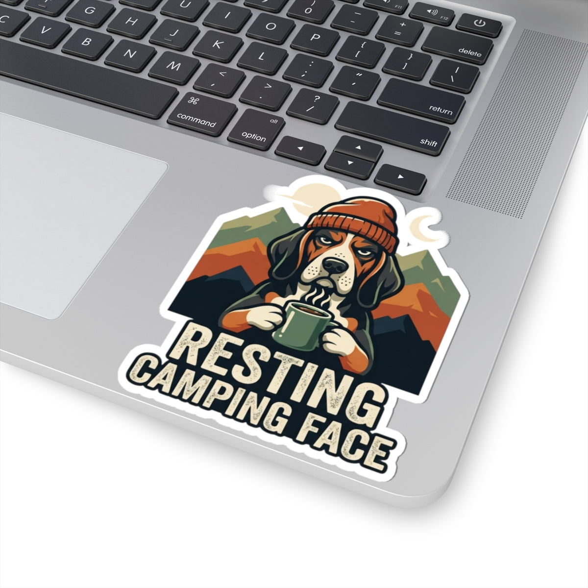 "Resting Camping Face" Sticker — Main