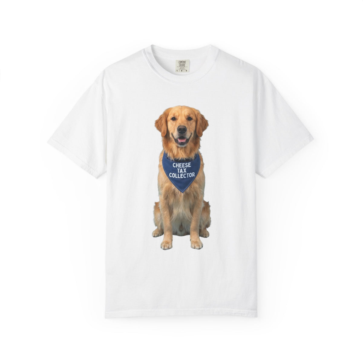 Color: White | Cheese Tax Unisex Garment-Dyed Tee
