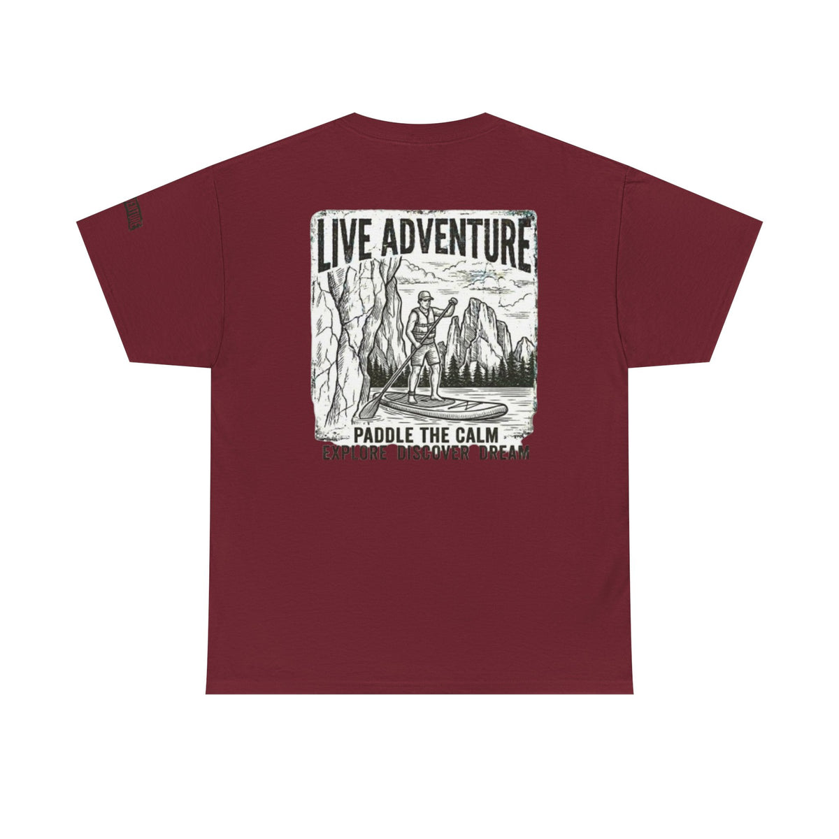Color: Garnet | Live Adventure - Paddle Board Premium Graphic Tee
