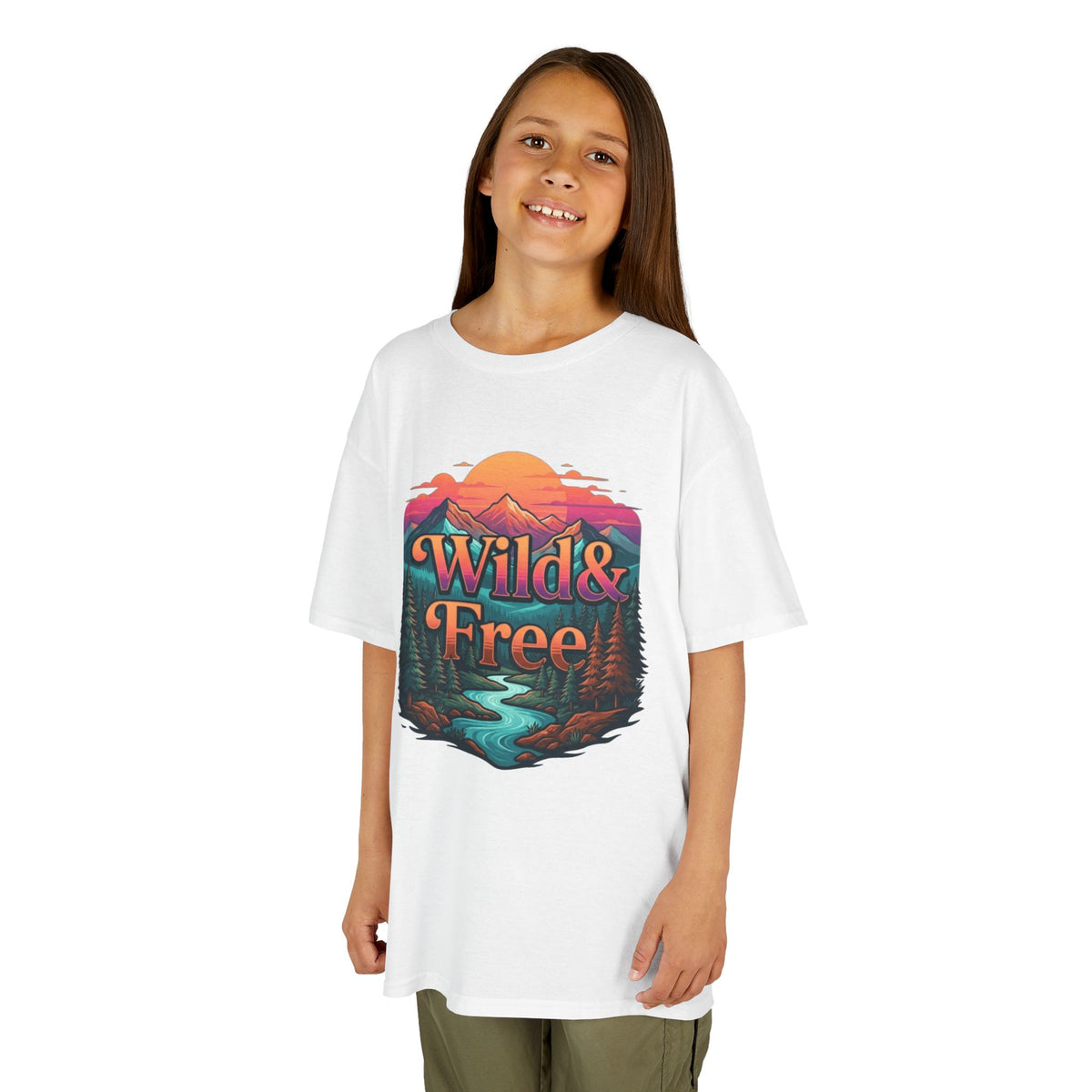 Color: White | Wild & Free Kids Tee