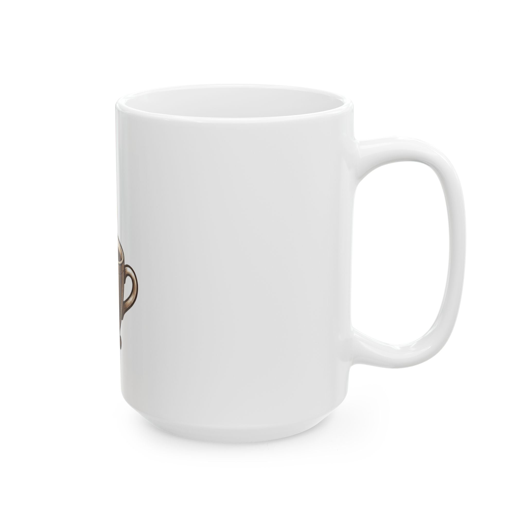 "Coffee is Delightsome" White Ceramic Mug — Graphic