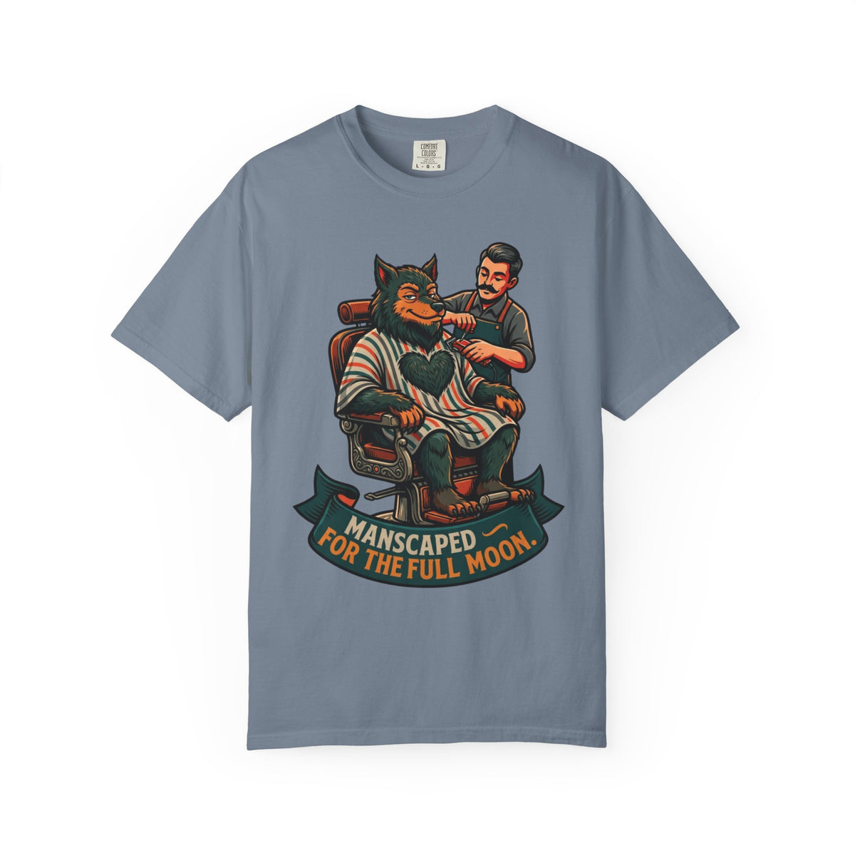 Color: Blue Jean | Manscaped for the Full Moon Unisex Garment-Dyed Tee