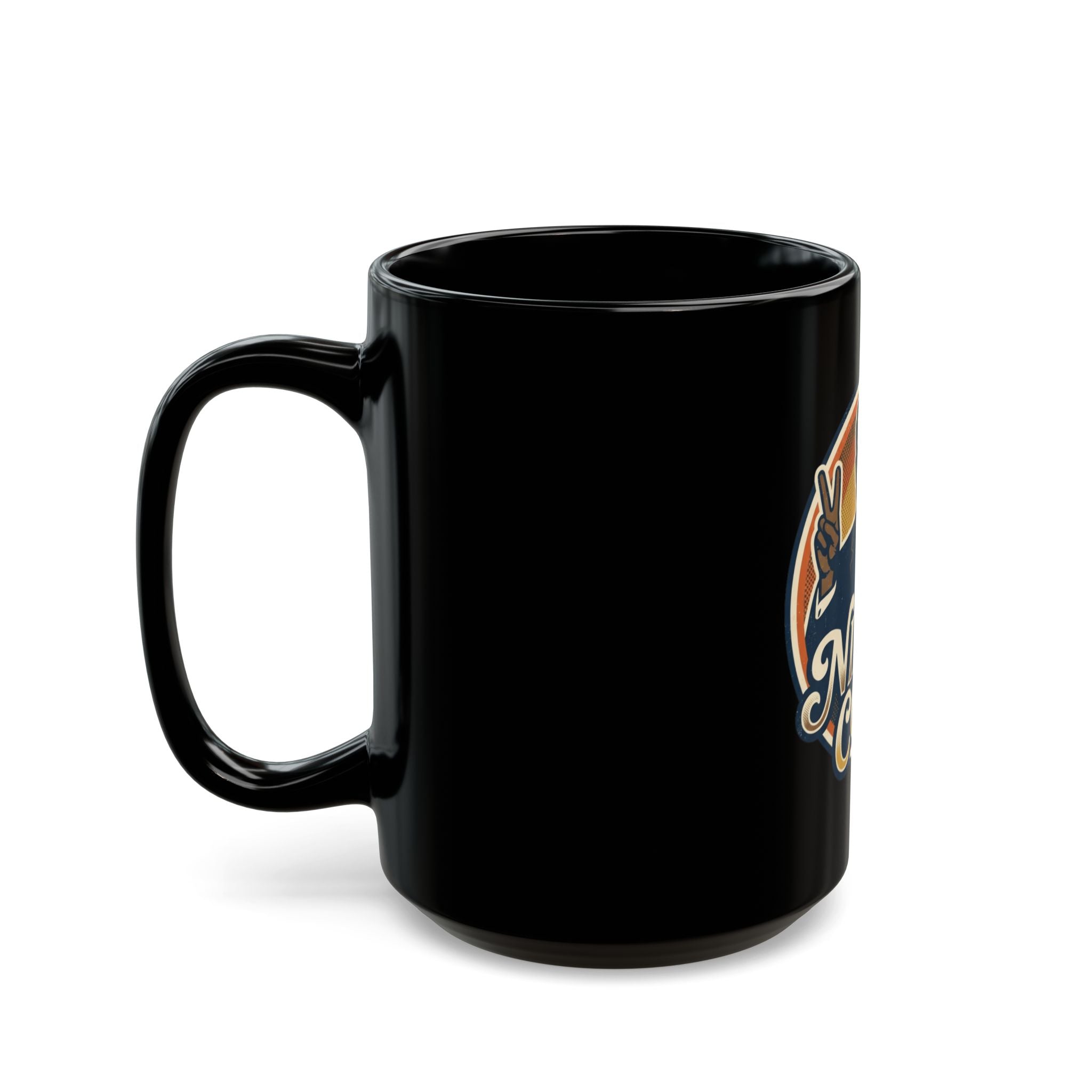 "Nixon Core" Black Ceramic Mug