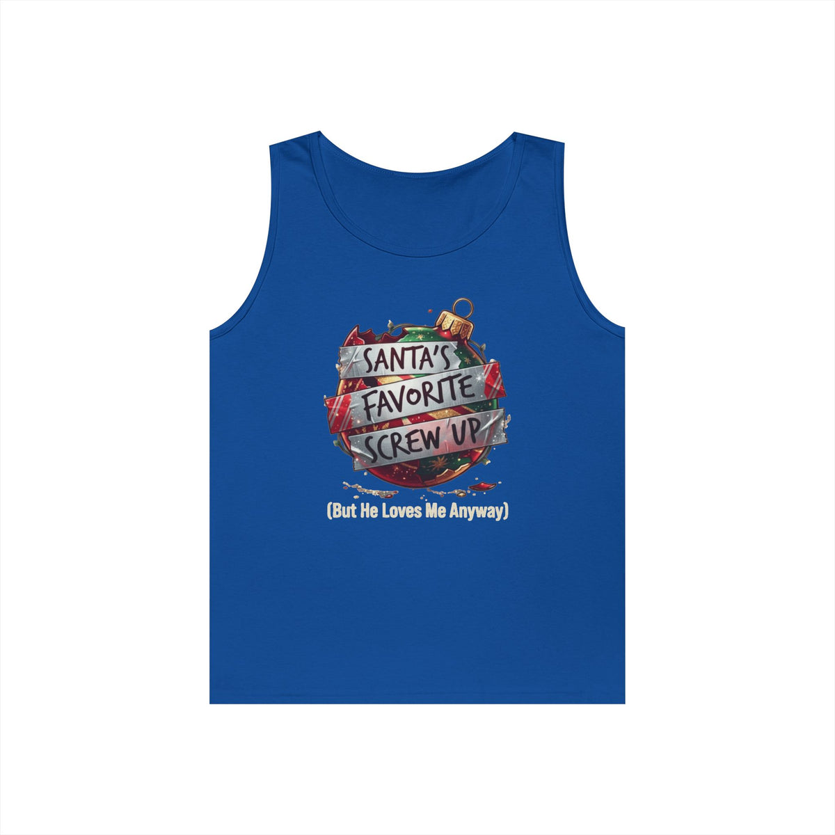 Color: Royal | Santa's Favorite Screw Up Tank Top