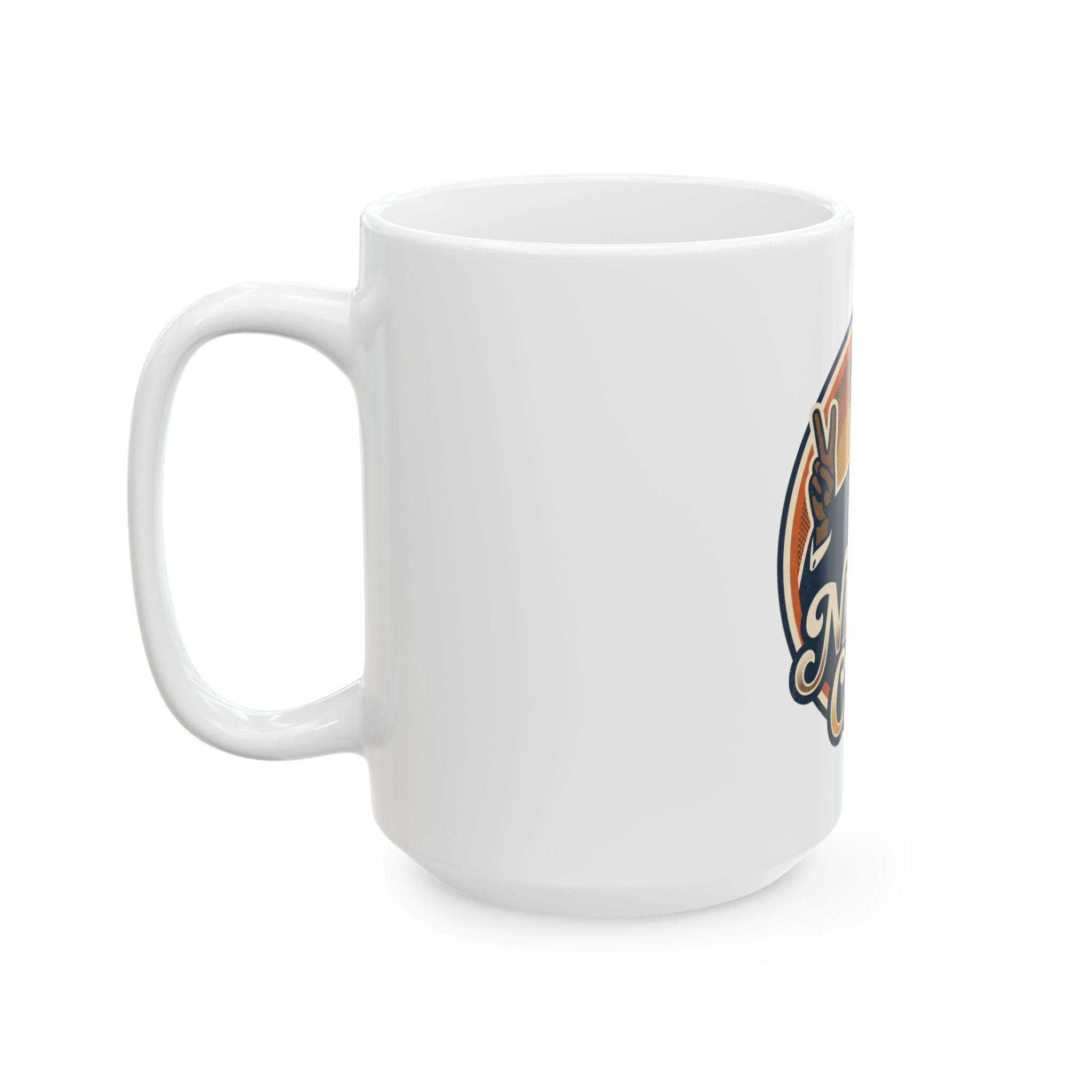 "Nixon Core" White Ceramic Mug