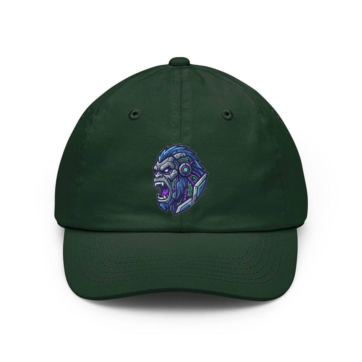 Color: Forest Green | Cyber Gorilla Dad Hat