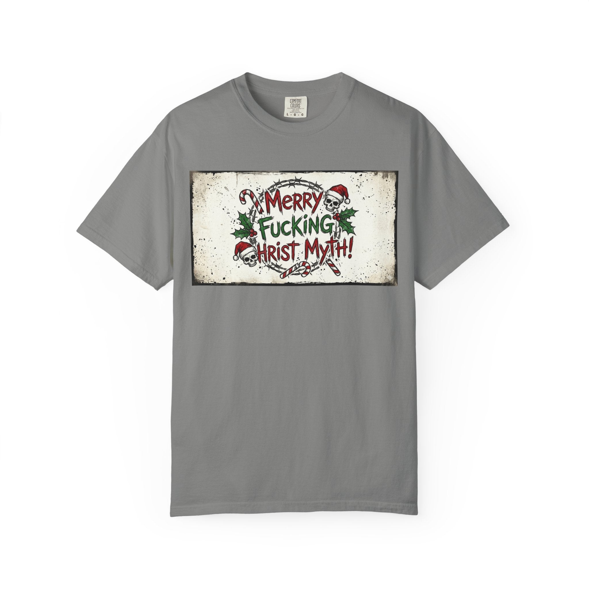 "MF Christ Myth 4" Unisex Garment-Dyed T-shirt