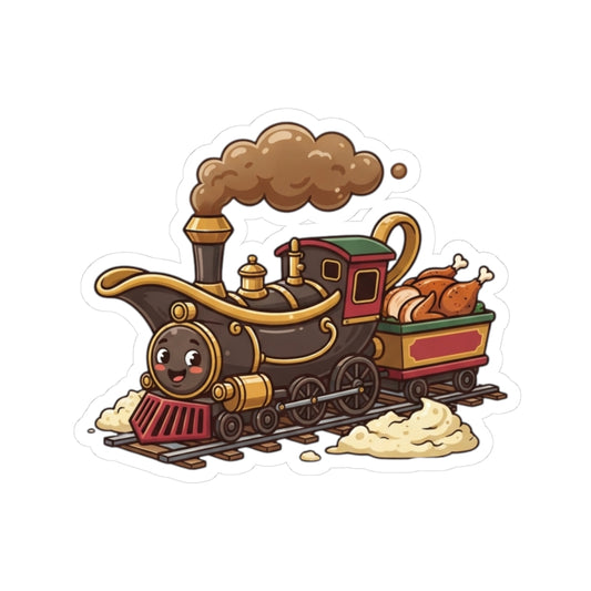 "Next Stop Food Coma" Sticker