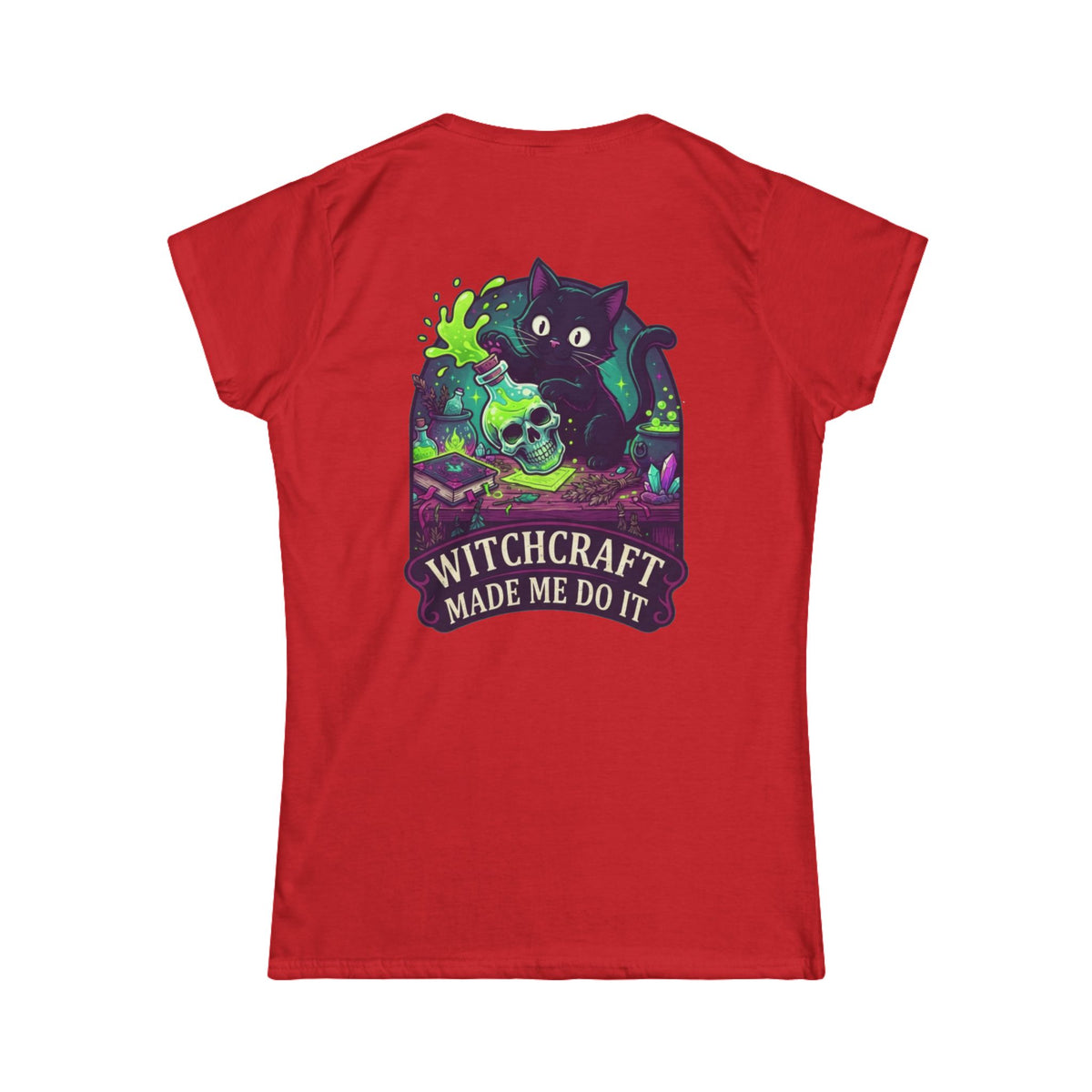 Color: Red | Witchcraft Made Me Do It Women's Tee