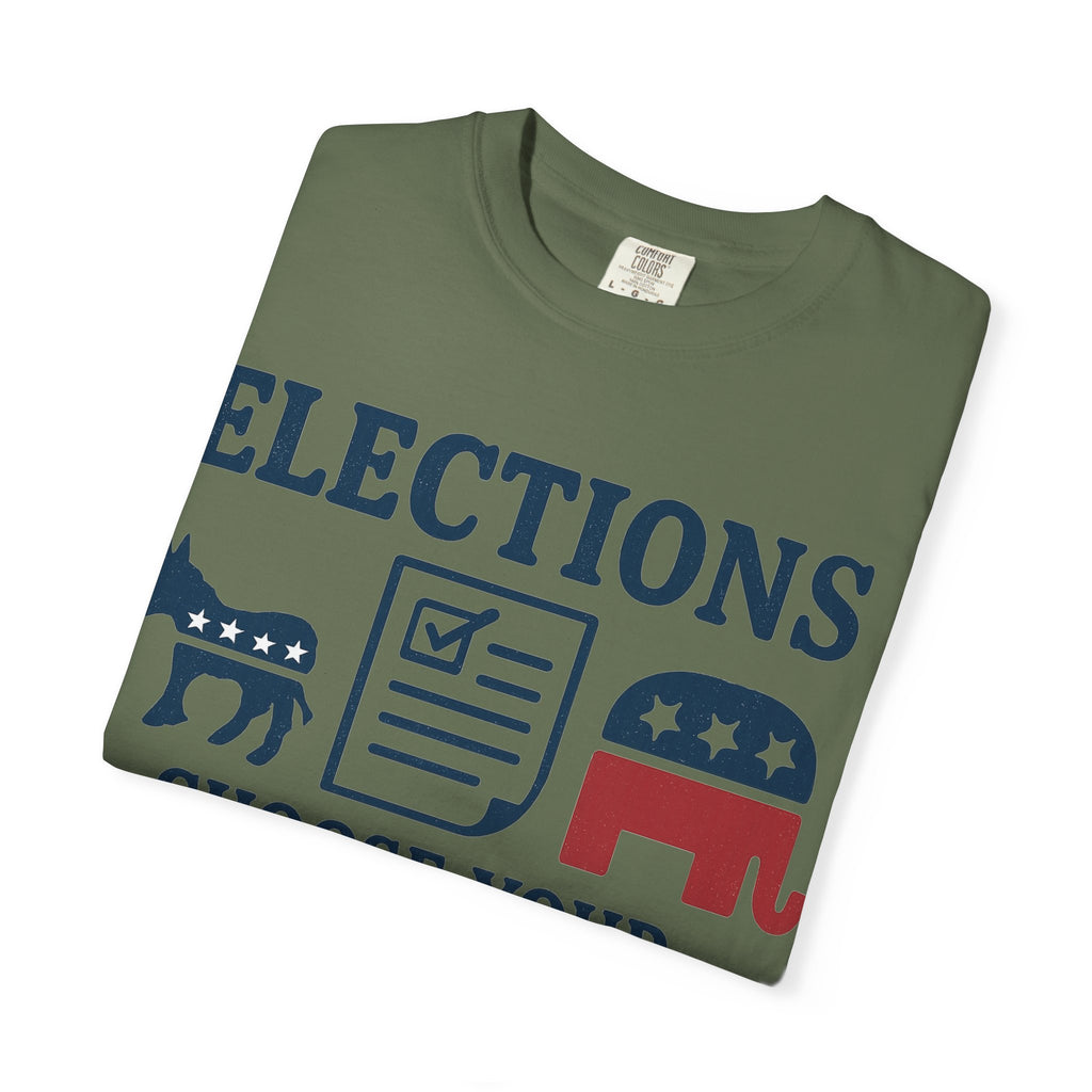 "Voting for the Best" Unisex Garment-Dyed T-shirt
