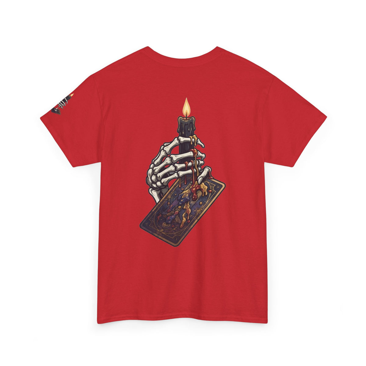 Skeletal Hand And Tarot Card Premium Graphic Tee