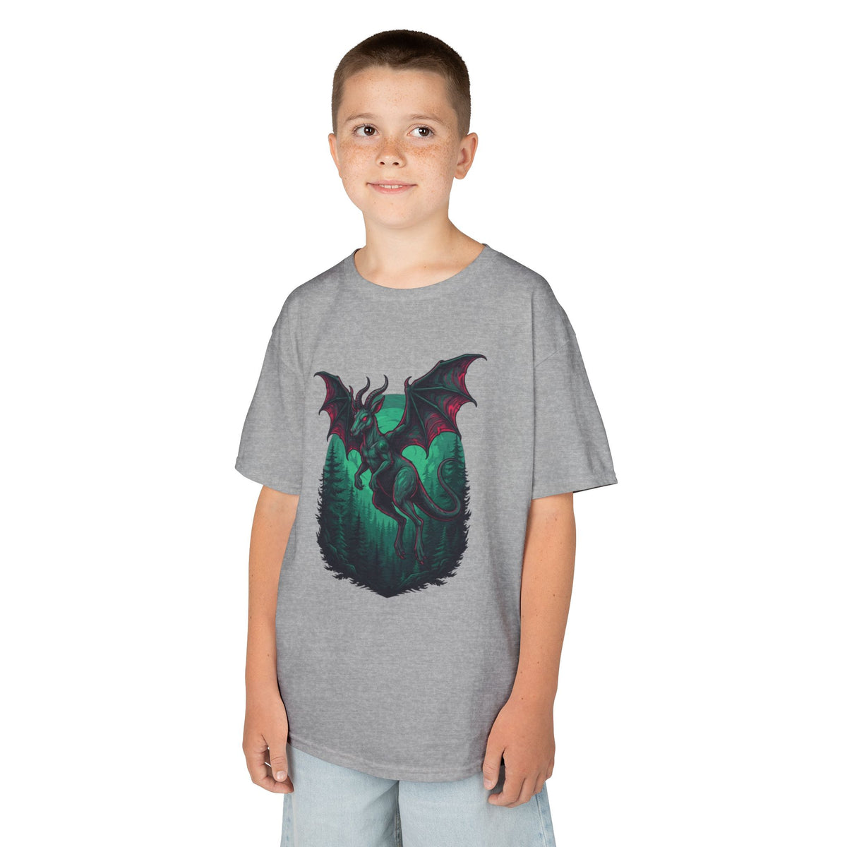 Color: Sport Grey | The Jersey Devil (New Jersey, USA) Kids Tee