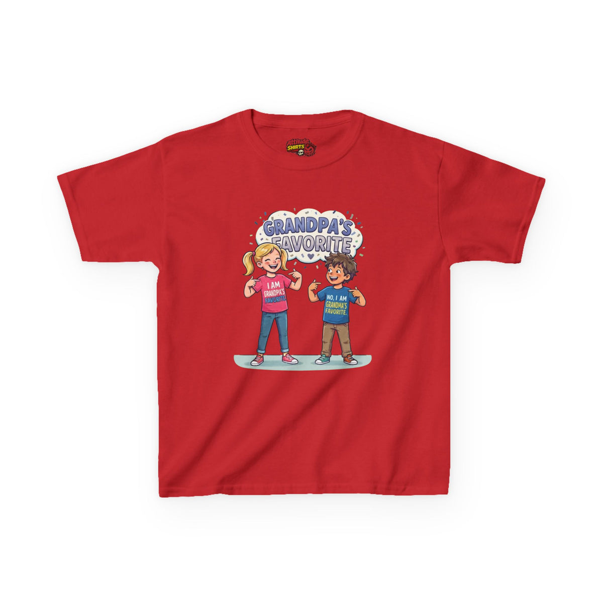 Color: Red | Grandpa's Favorite Kids Tee