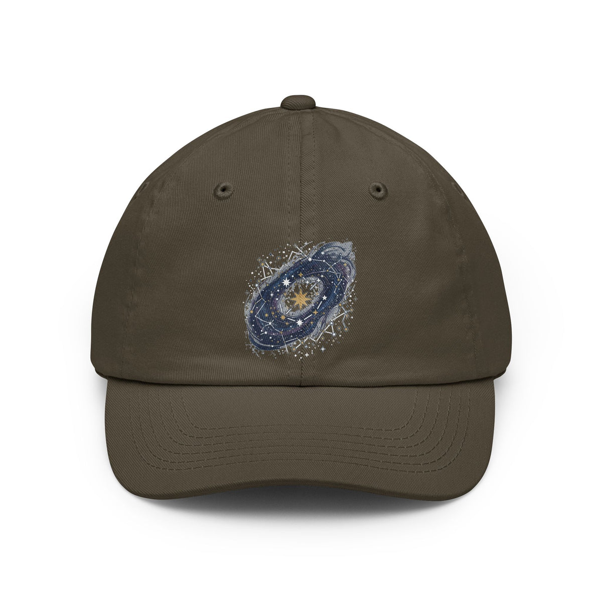 Color: Olive | Constellation Map (Dark Sky) Dad Hat