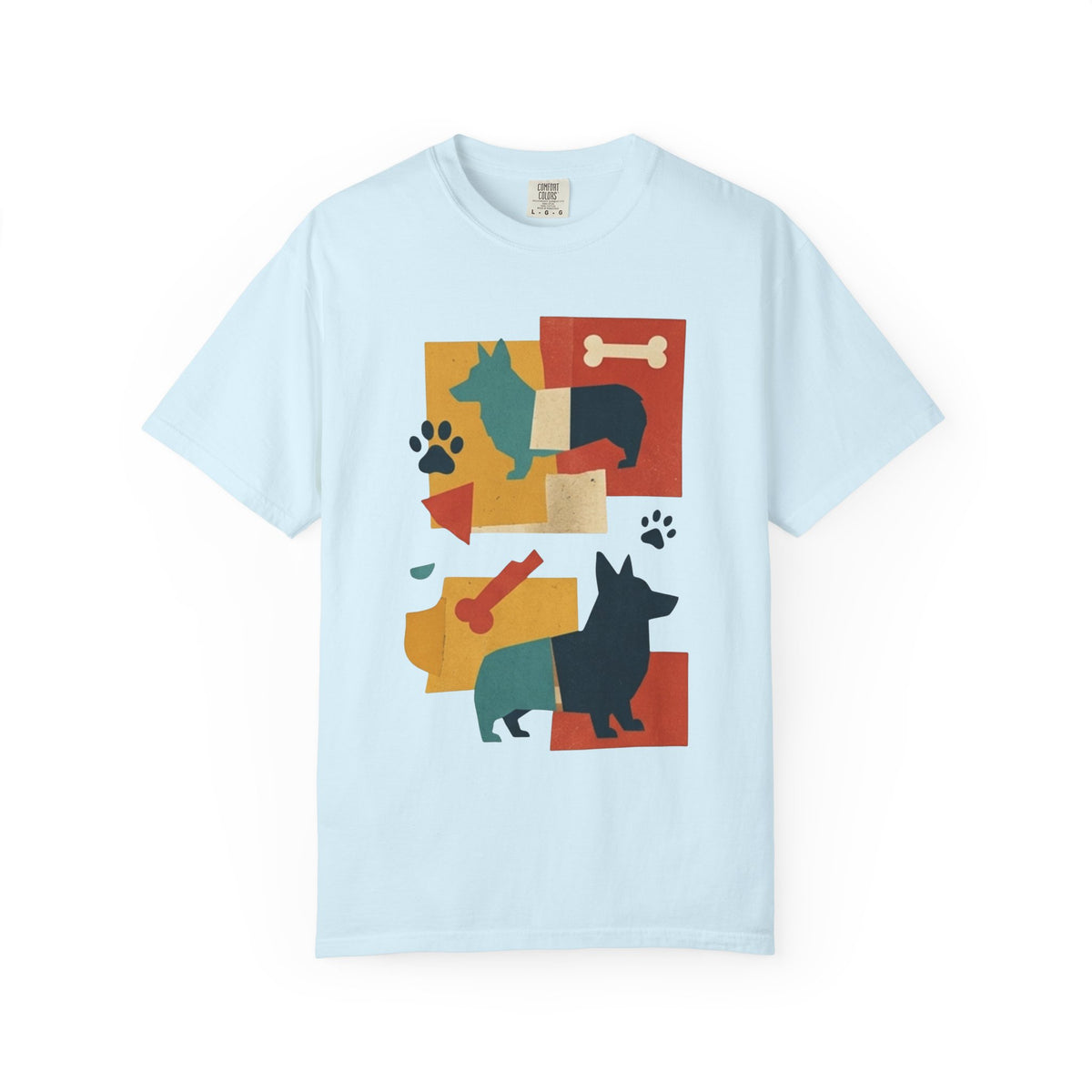Color: Chambray | Dogs and Bones Unisex Garment-Dyed Tee