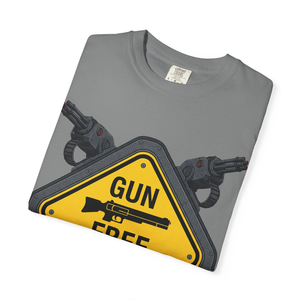 "Gun Free Zone (Heavy Metal Edition)" Unisex Garment-Dyed T-shirt