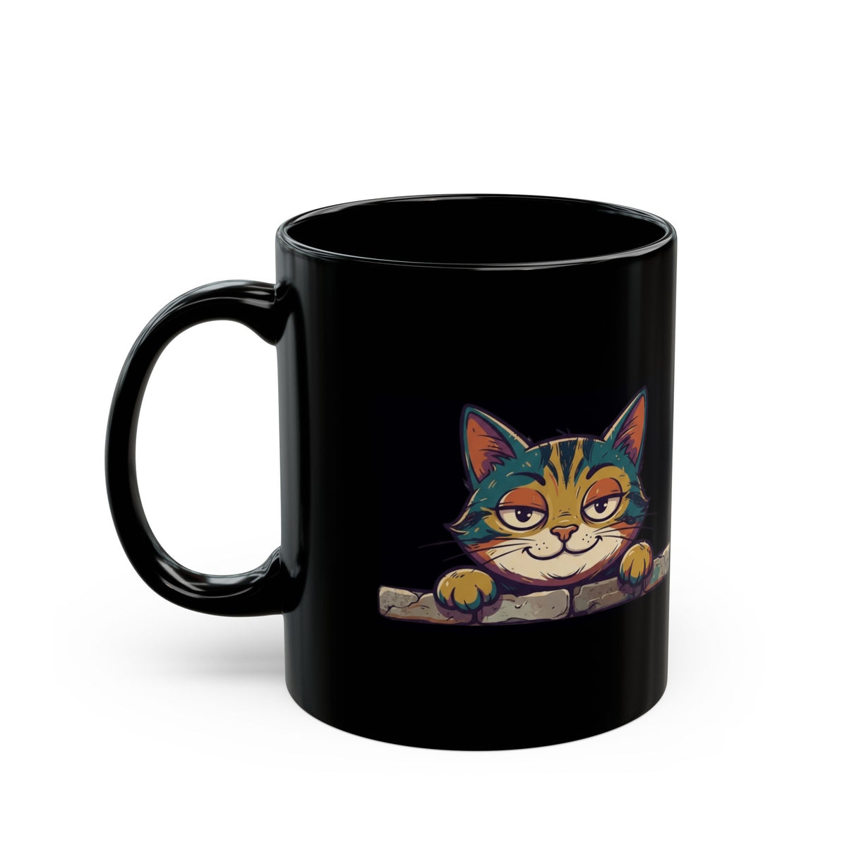 "I Didn't Do It" Black Ceramic Mug — Graphic