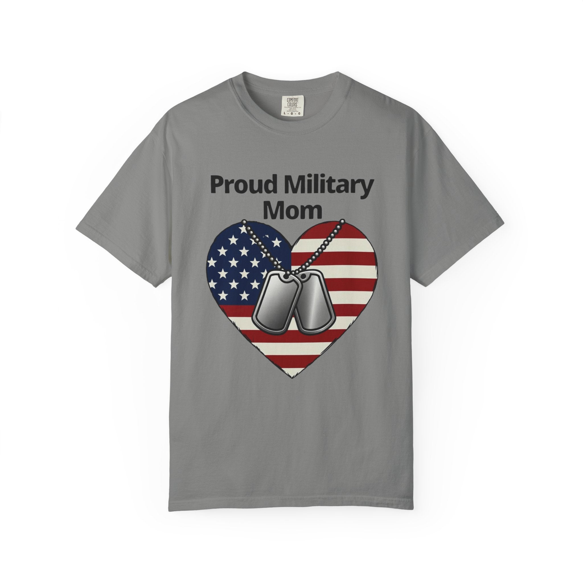 "Proud Military Mom" Unisex Garment-Dyed T-shirt