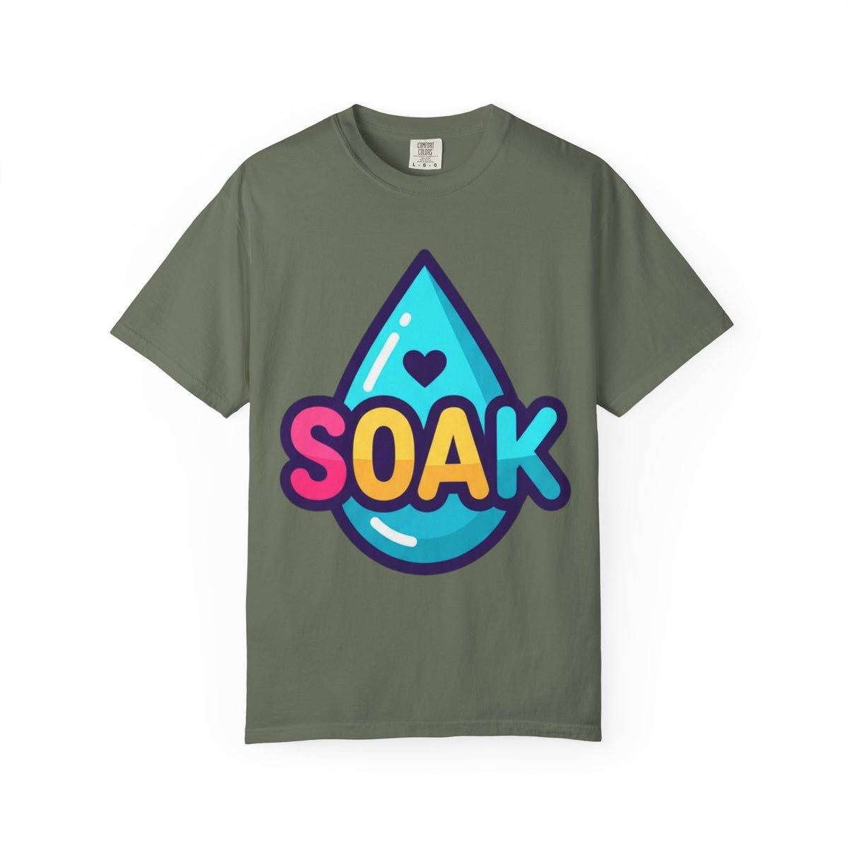 Color: Moss | Soak Unisex Garment-Dyed Tee