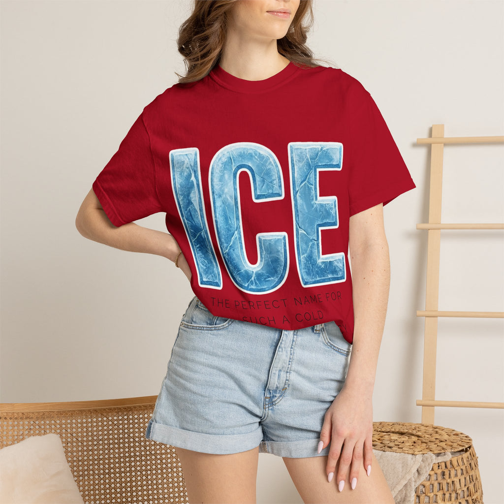 "ICE Cold Government" Unisex Garment-Dyed T-shirt