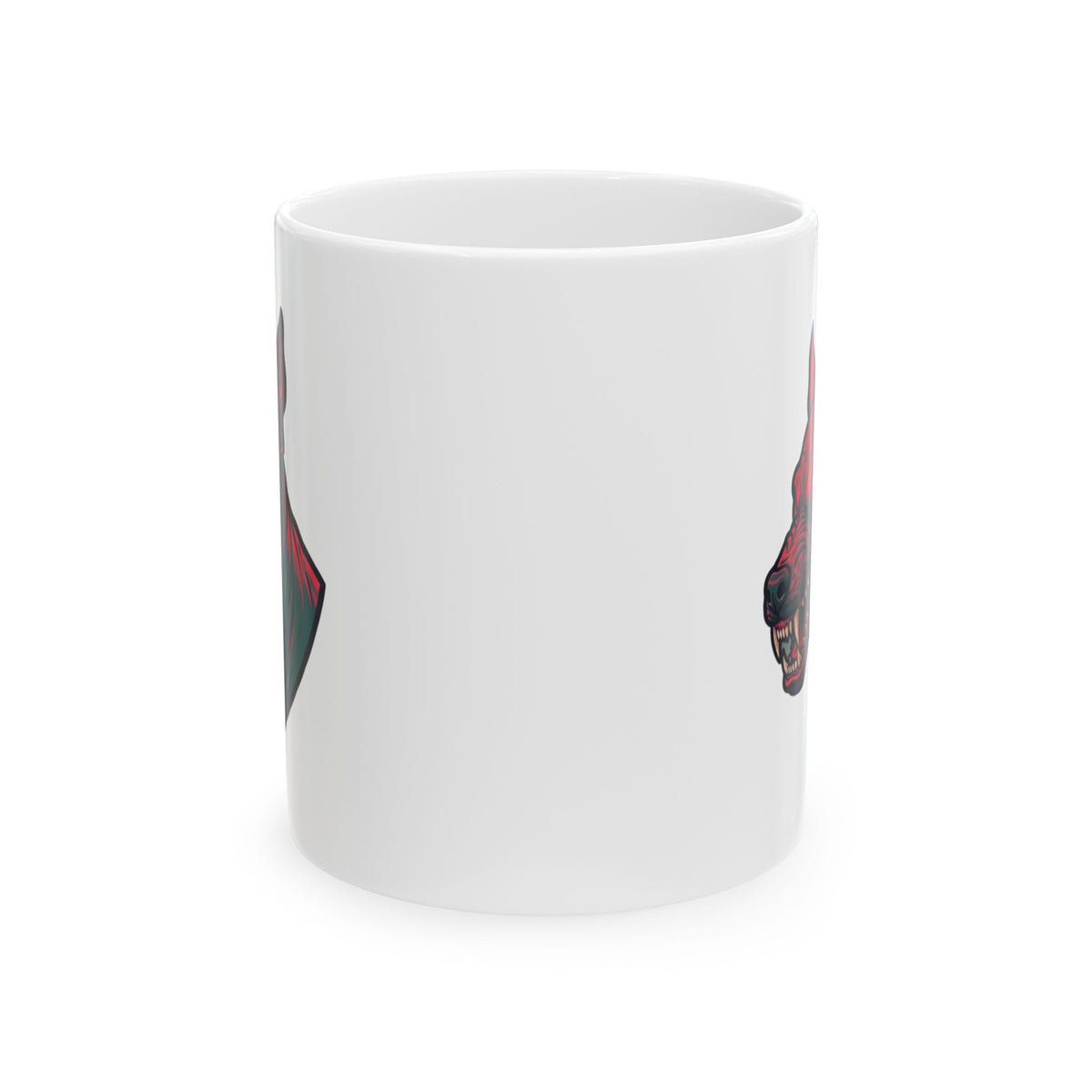 "Chupacabra (Puerto Rico-Latin America)" White Ceramic Mug — Graphic