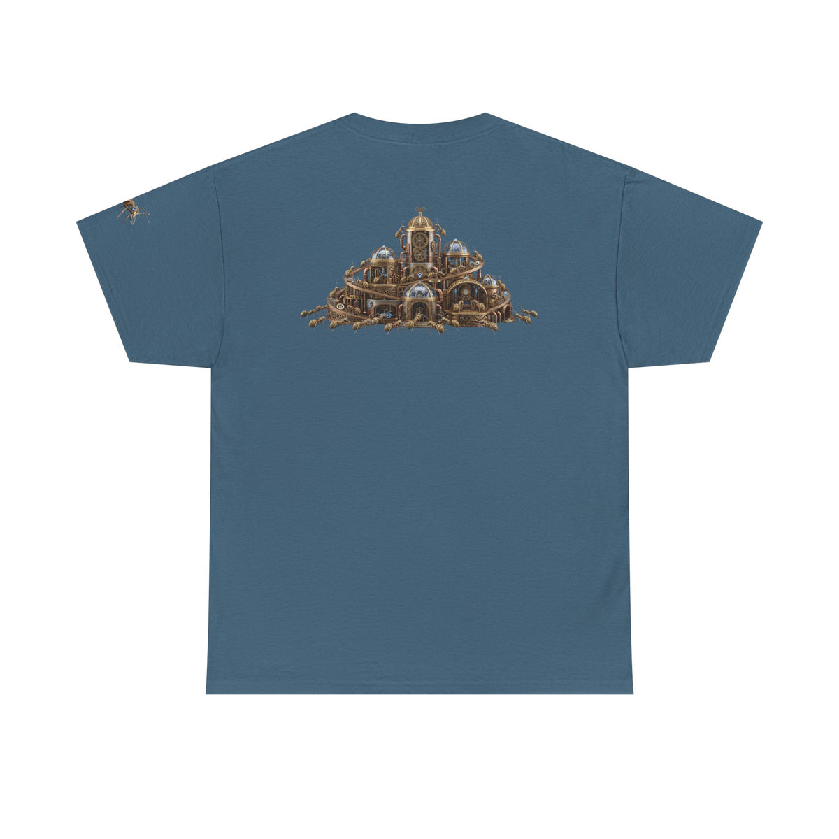 Color: Indigo Blue | Cyber Ants Premium Graphic Tee