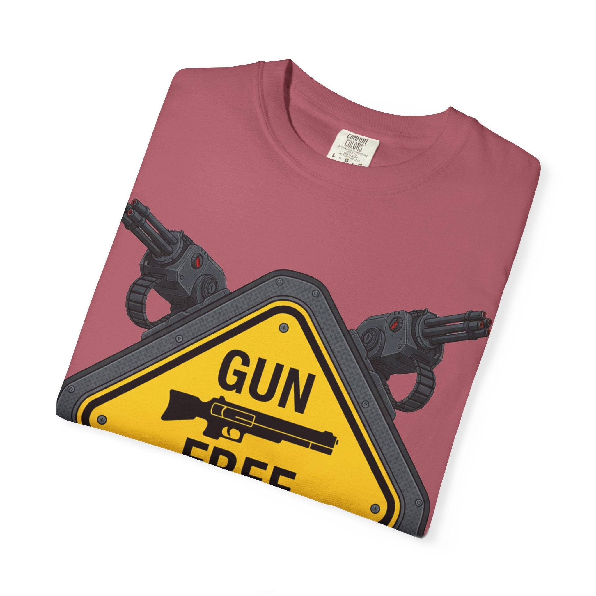 "Gun Free Zone (Heavy Metal Edition)" Unisex Garment-Dyed T-shirt