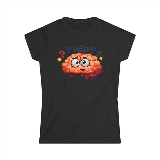 Color: Black | Error 404: Brain Not Found | Women's Tee — AttitudeShirts