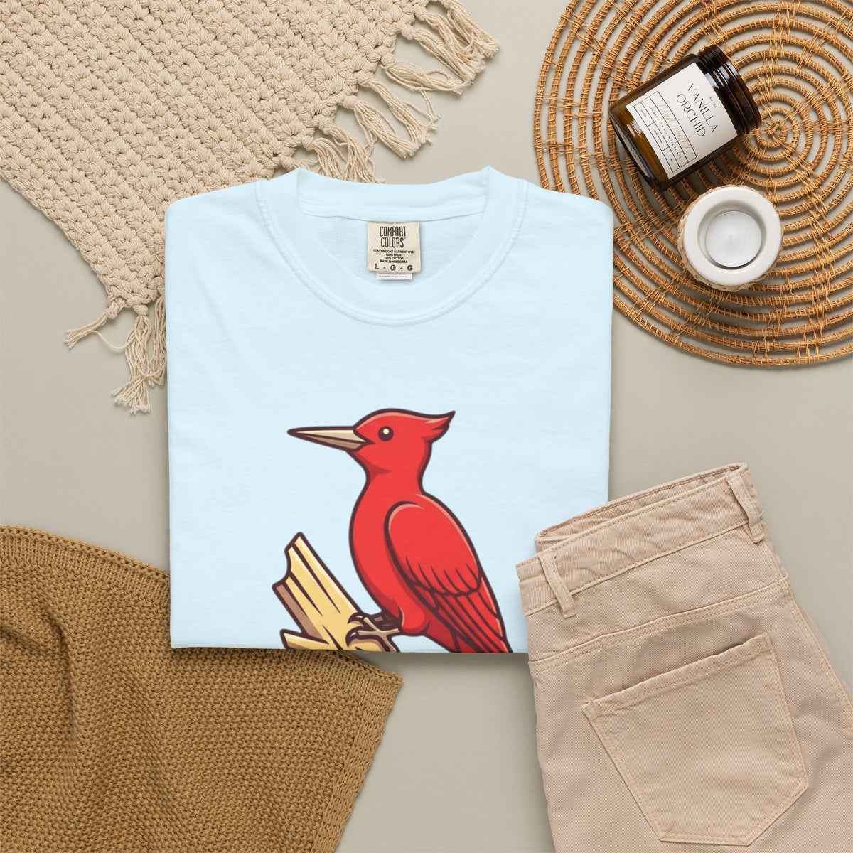 "Look At That Big Red Pecker" Unisex Garment-Dyed Tee