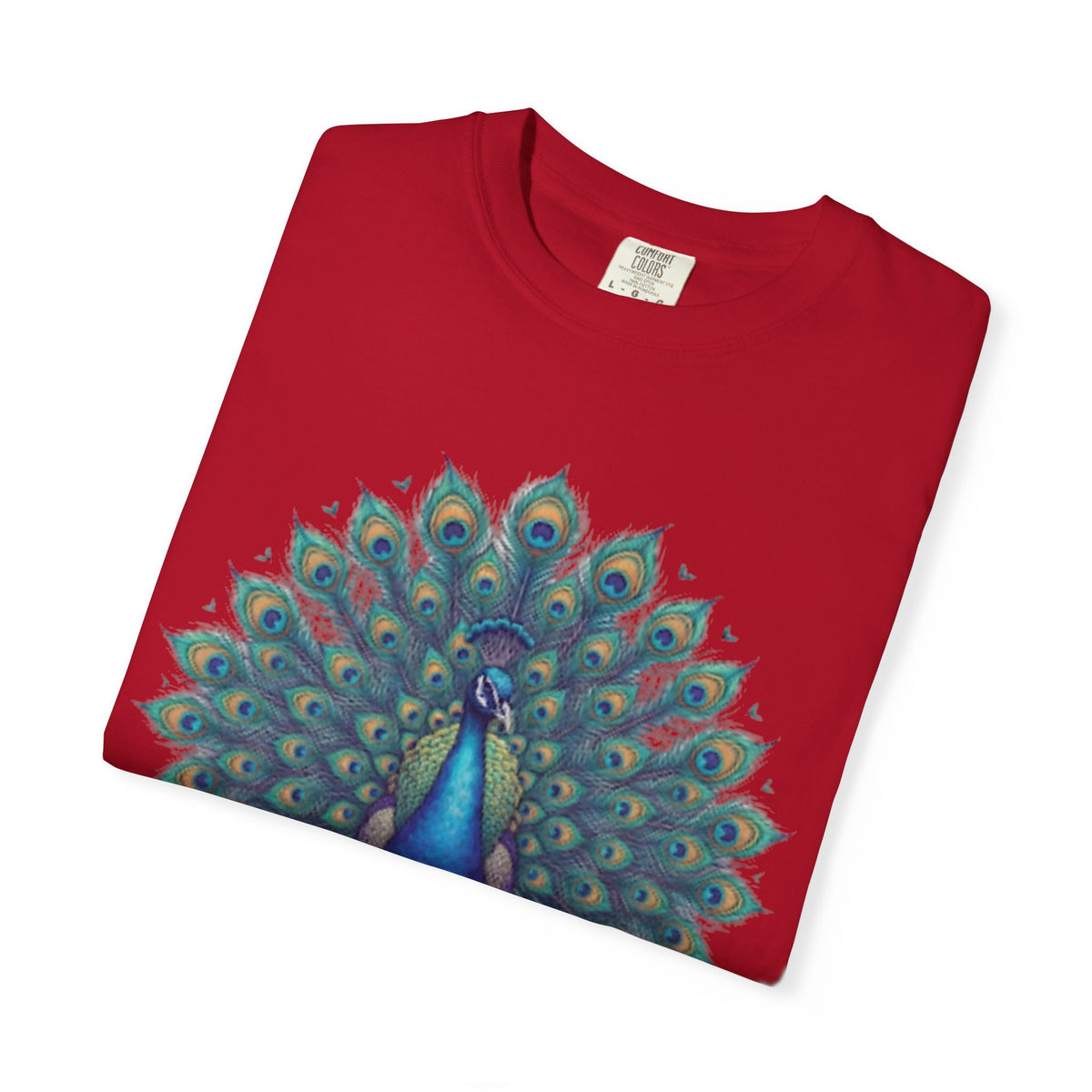 "Hippy Peacock" Unisex Garment-Dyed Tee