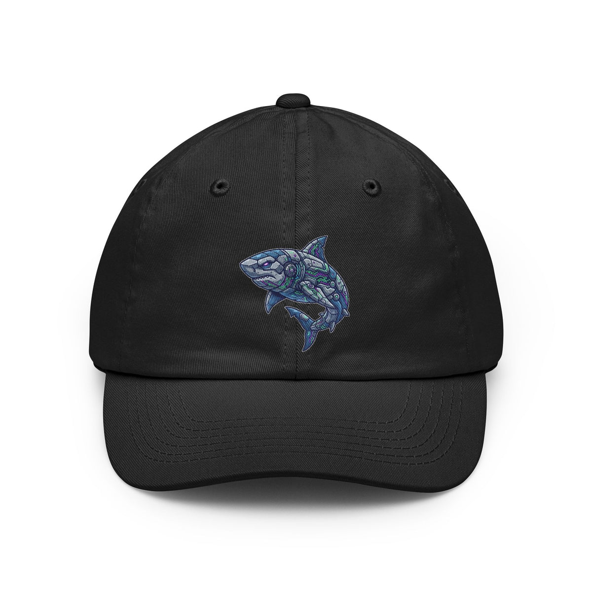 Color: Black | Cyber Shark Dad Hat