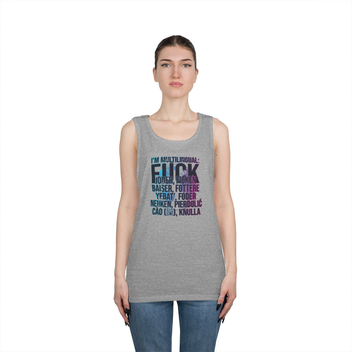 Color: Sport Grey | I'm Multilingual Tank Top
