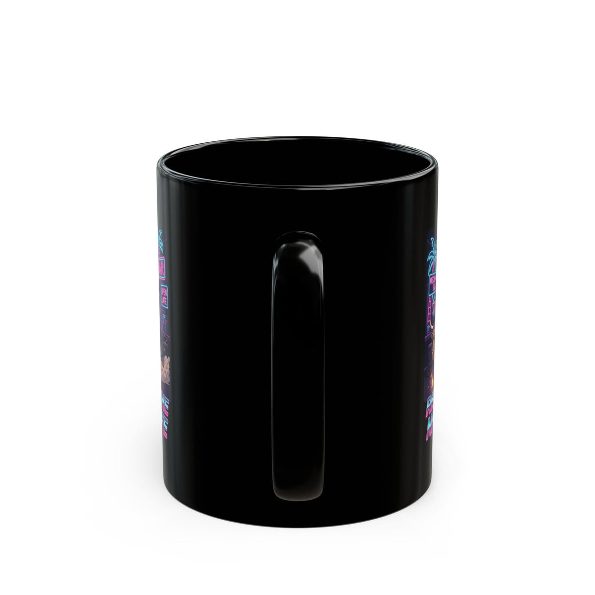 "Reaping the Night Life" Black Ceramic Mug