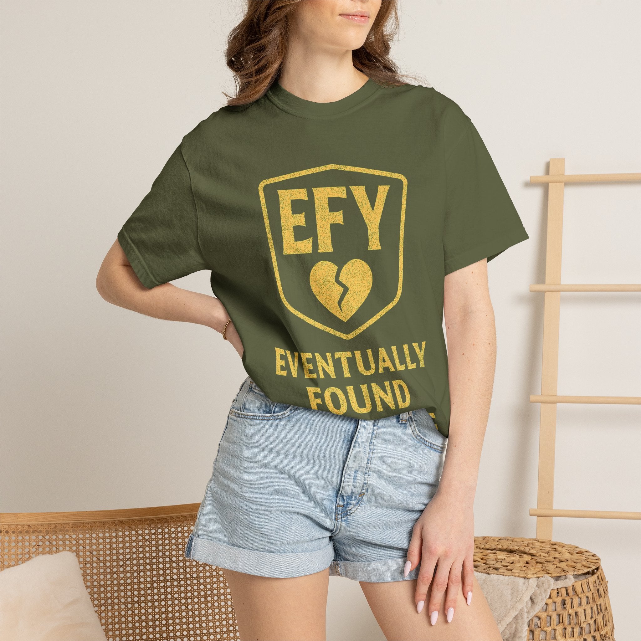 "Eventually Found Yourself" Unisex Garment-Dyed T-shirt