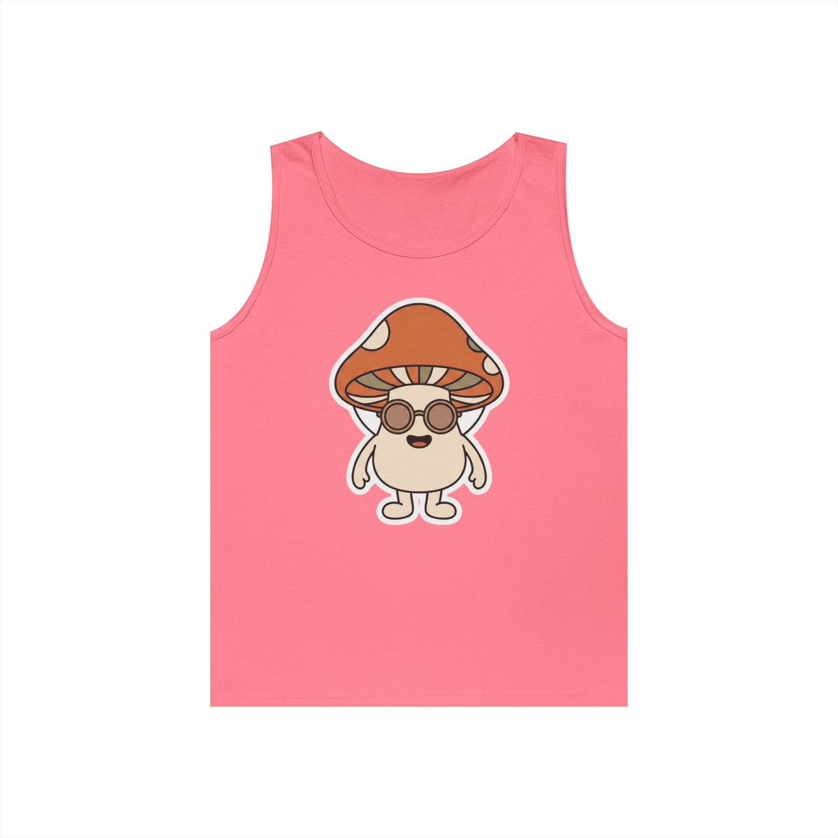 Color: Safety Pink | Shroom Man Tank Top