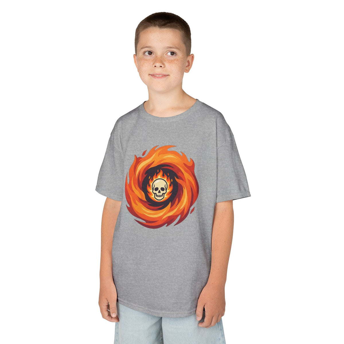 Color: Sport Grey | Hellfire Kids Tee
