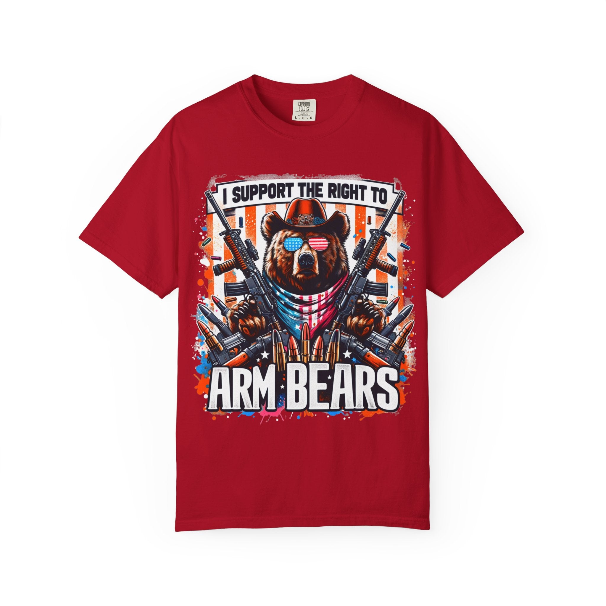"The Right to Arm Bears" Unisex Garment-Dyed T-shirt