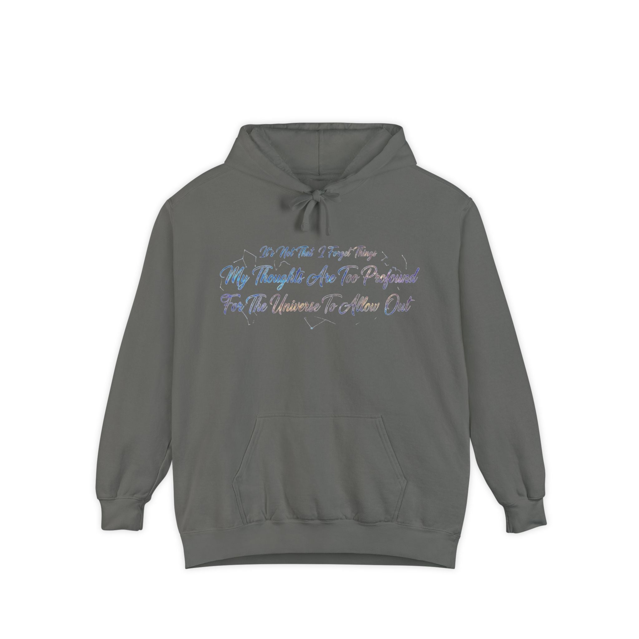 Profound Thoughts (Spoiler: There Are None) | Garment-Dyed Hoodie — AttitudeShirts