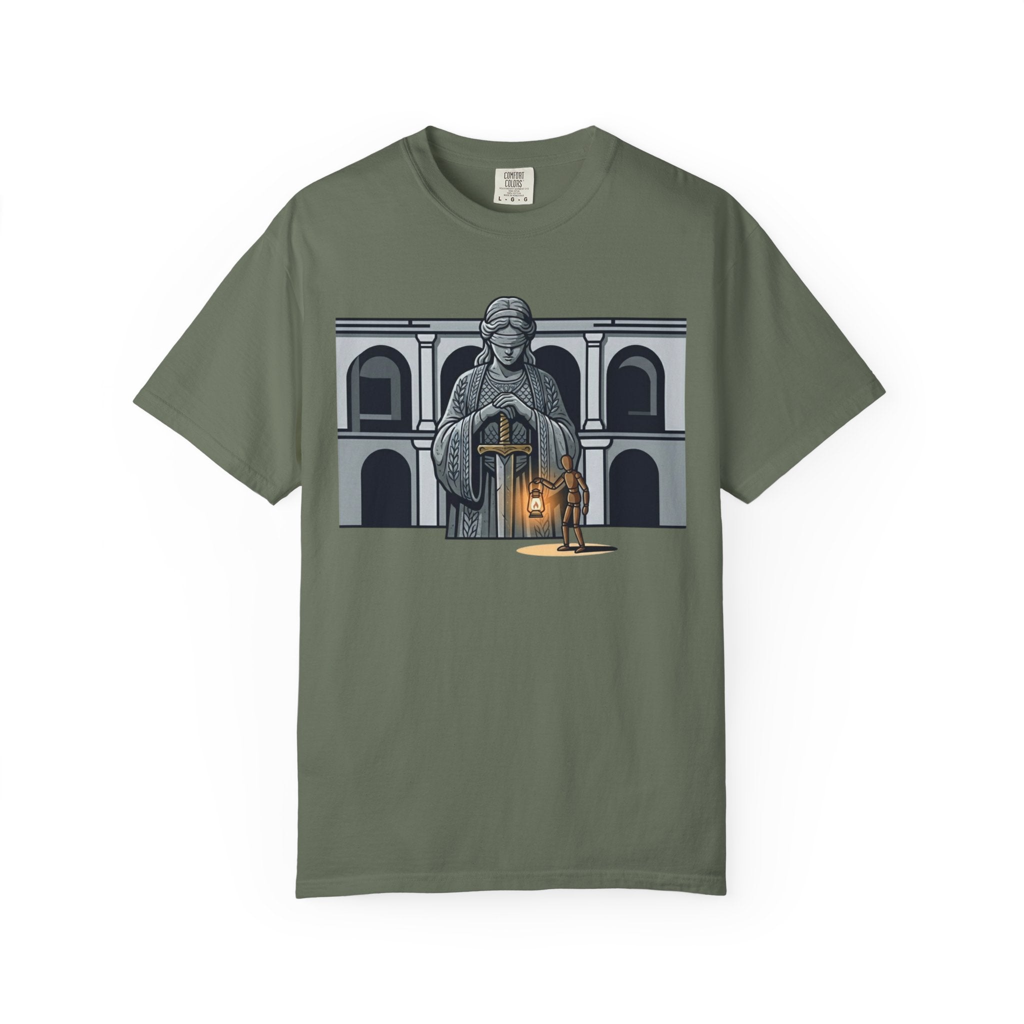 "Blind Justice" Unisex Garment-Dyed Tee