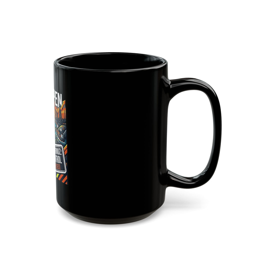 "Straight Of Hormuz is Open" Black Ceramic Mug