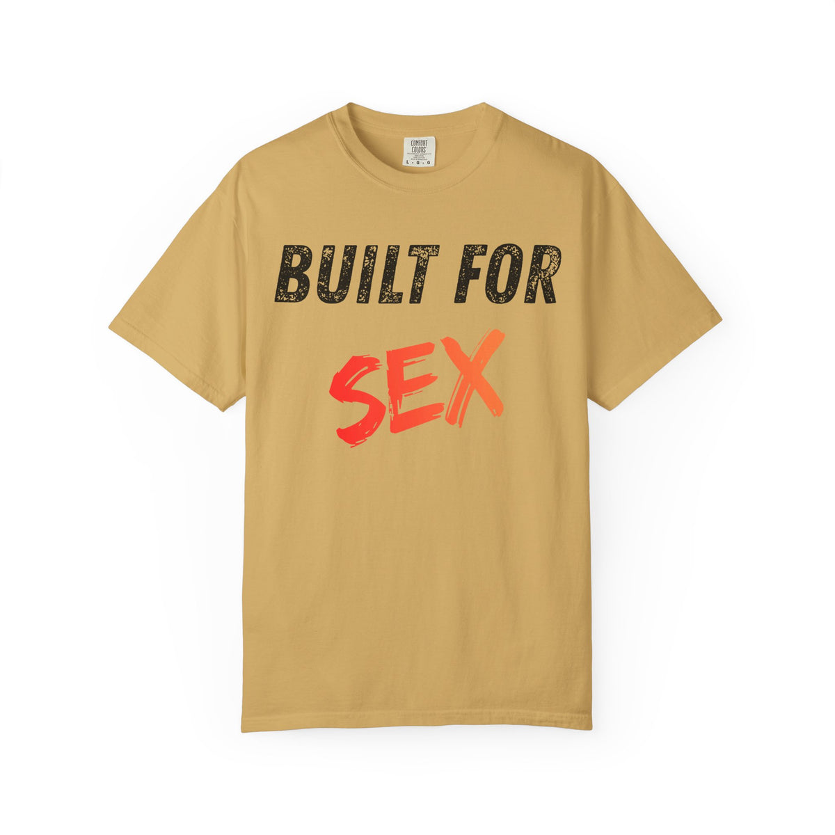 Color: Mustard | Built for Sex Unisex Garment-Dyed Tee