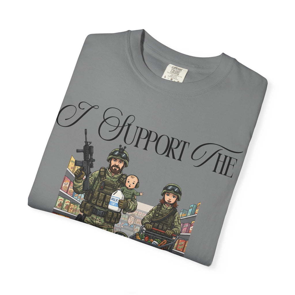 "actical Grocery Run" Unisex Garment-Dyed T-shirt