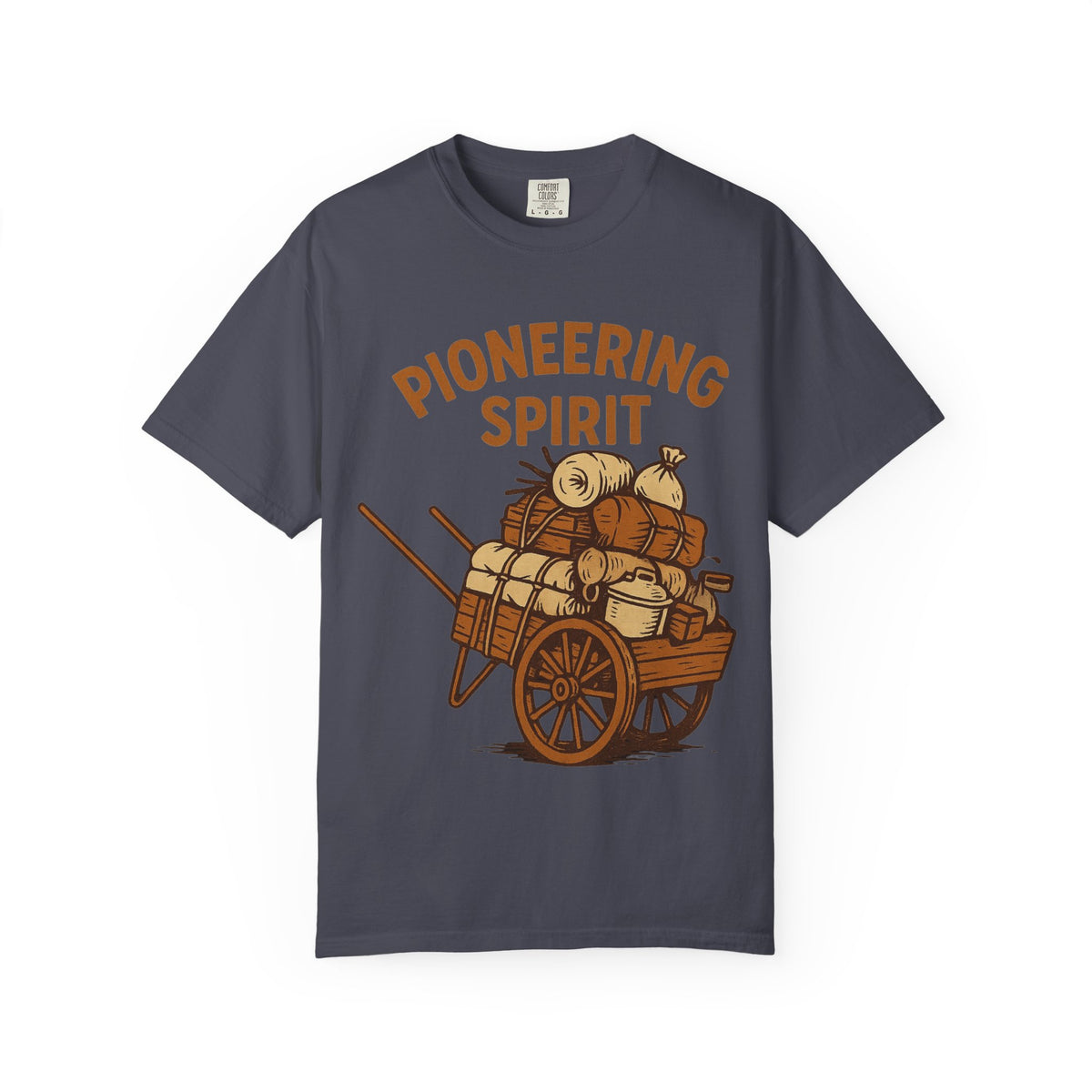 Color: Navy | Pioneering Spirit Unisex Garment-Dyed T-shirt