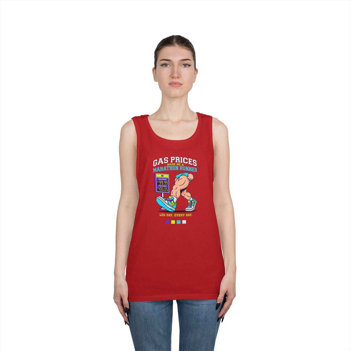 Color: Red | Gas Prices Made Me a Marathon Runner Tank Top