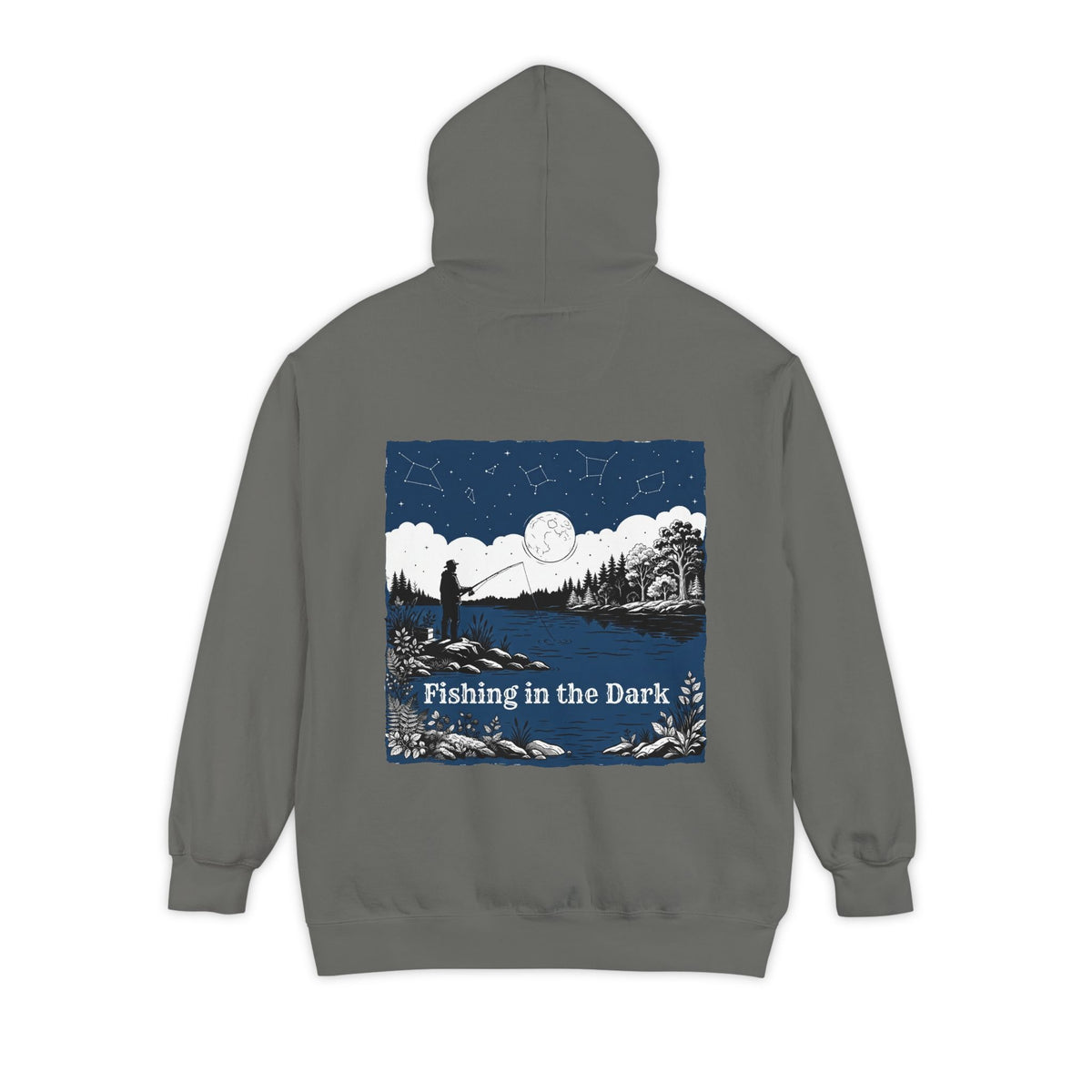 Color: Grey | Fishing in the Dark Garment-Dyed Hoodie