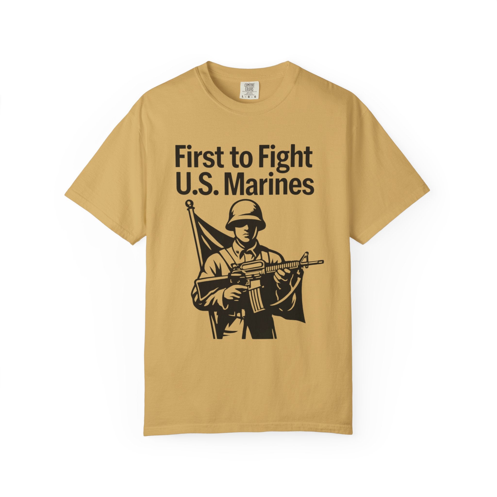 "First to Fight" Unisex Garment-Dyed T-shirt